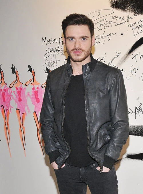 RICHARD MADDEN LEDERJACKE | HERREN CELEBRITY JACKE