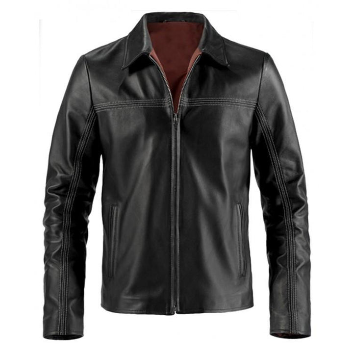 British thriller black leather jacket in usa